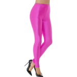 80s Disco Spandex Leggings | Small | Neon Pink