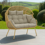 Cocona 2 Seat Standing Egg Chair | One Size | Light Brown