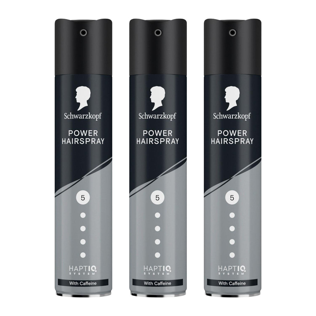Power Caffeine Hl5 Hair Spray 250ml, 3 Pack