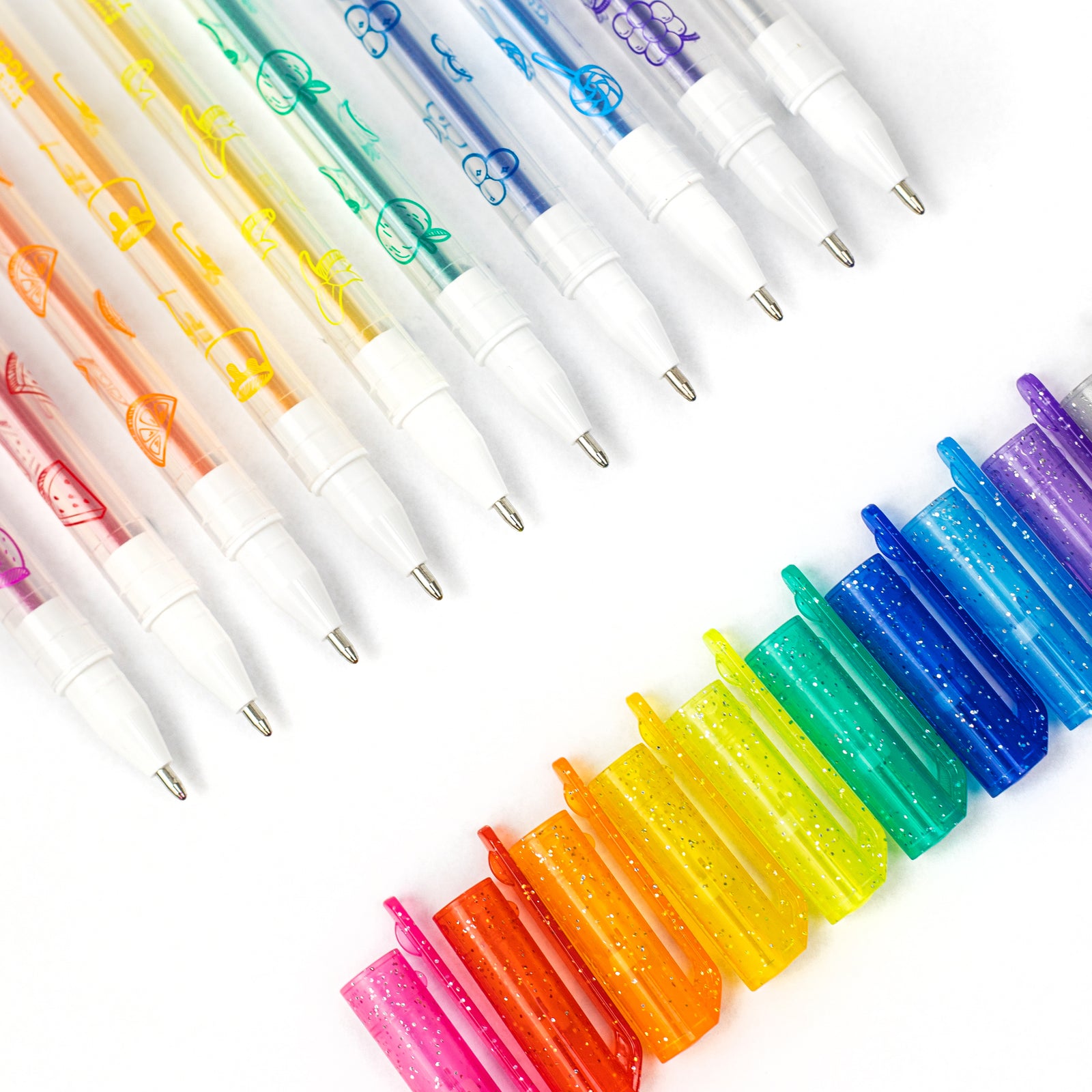 10pc Shimmer Scented Gel Pens For Kids