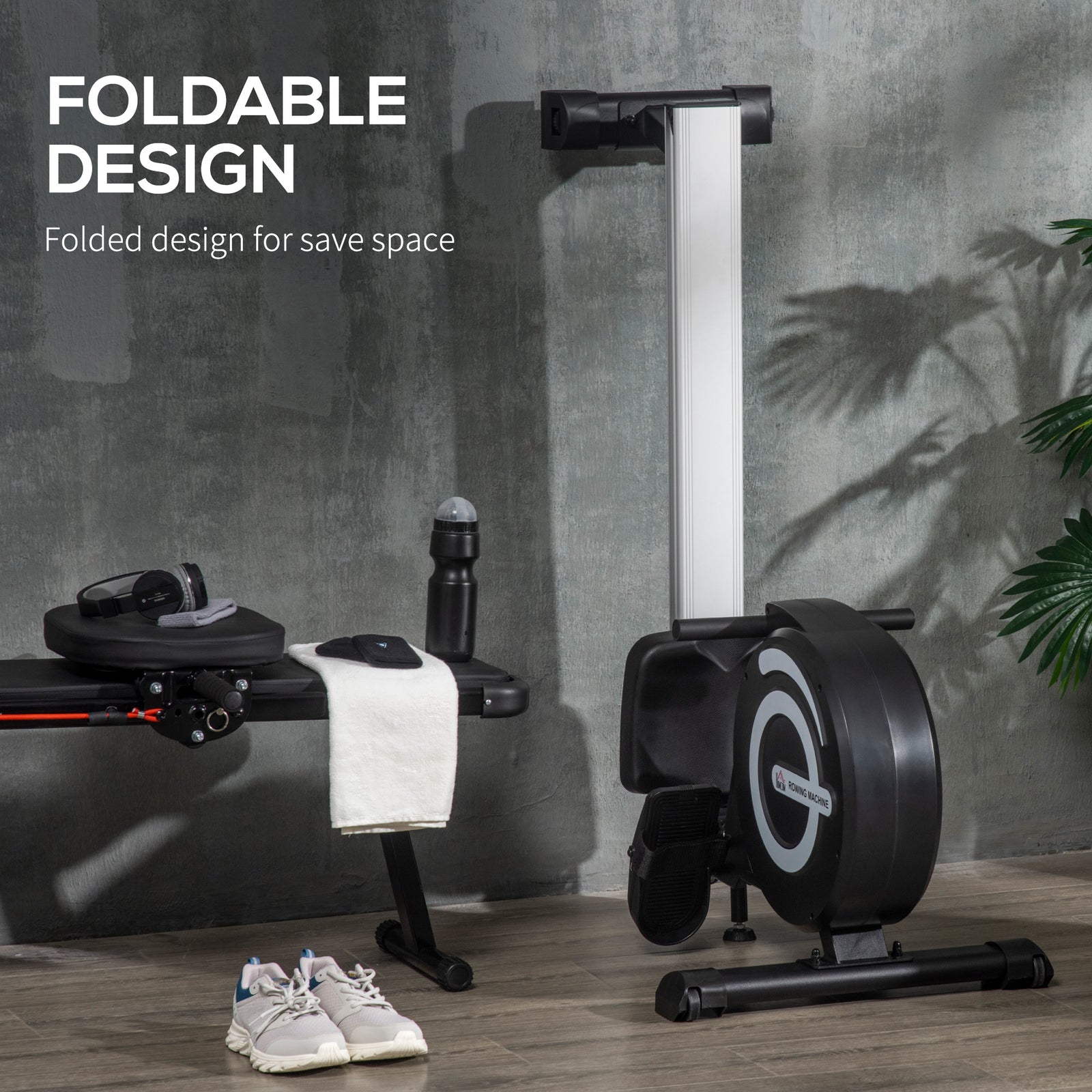 Magnetic Rowing Machine With Lcd Monitor | One Size