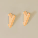 Towel Hook Coat Hook 2 Pcs Wall Guide Fits Alife Collection | Peach