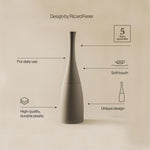 Toilet Brush, Matt Gray, Unique Design, Soft-finish, Saku Collection