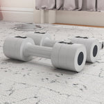 Adjustable Dumbbells Set Fast Adjust And Compact | White