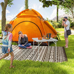 3ft Folding Camping Table W/ 2 Adjustable Height | Dark Gray