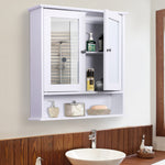 Wall-mounted Cabinet Mirror Door Bathroom Organiser