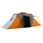 4-6 Man Large Camping Tent With 2 Bedroom And Living Area | Multi Colour