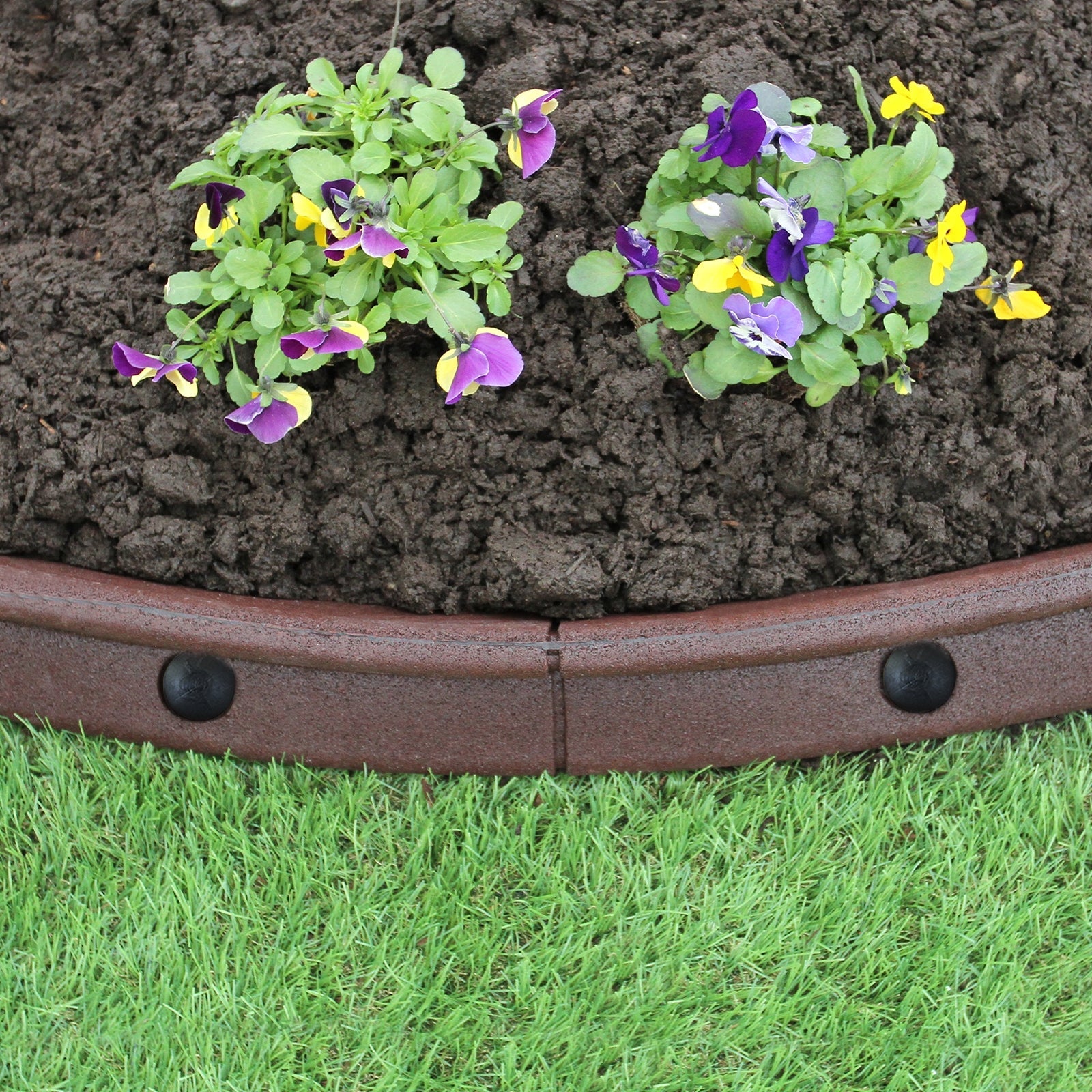 Flexible Lawn Edging 1.2m X 24 | Brown