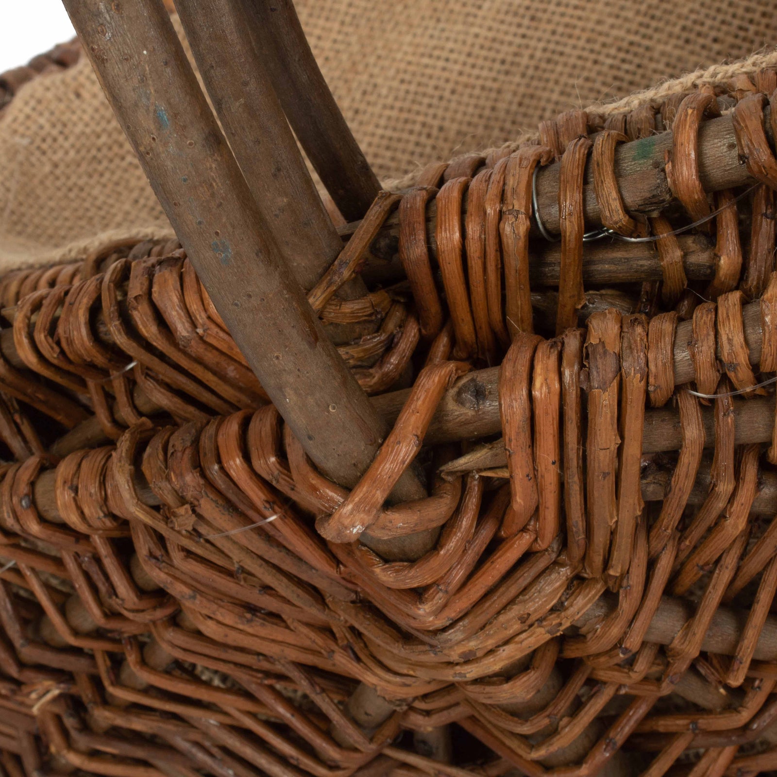 Wicker Oval Unpeeled Willow Garden Trug | Set-of-3 | Brown
