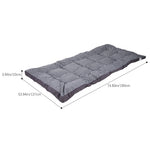 Quilted Mattress Topper With Thick 10cm Padding – Soft Brushed Fabric, Breathable Support & Secure Fit Straps | Double | Checkered