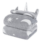 Moonglow In The Dark Kids Hooded Blanket