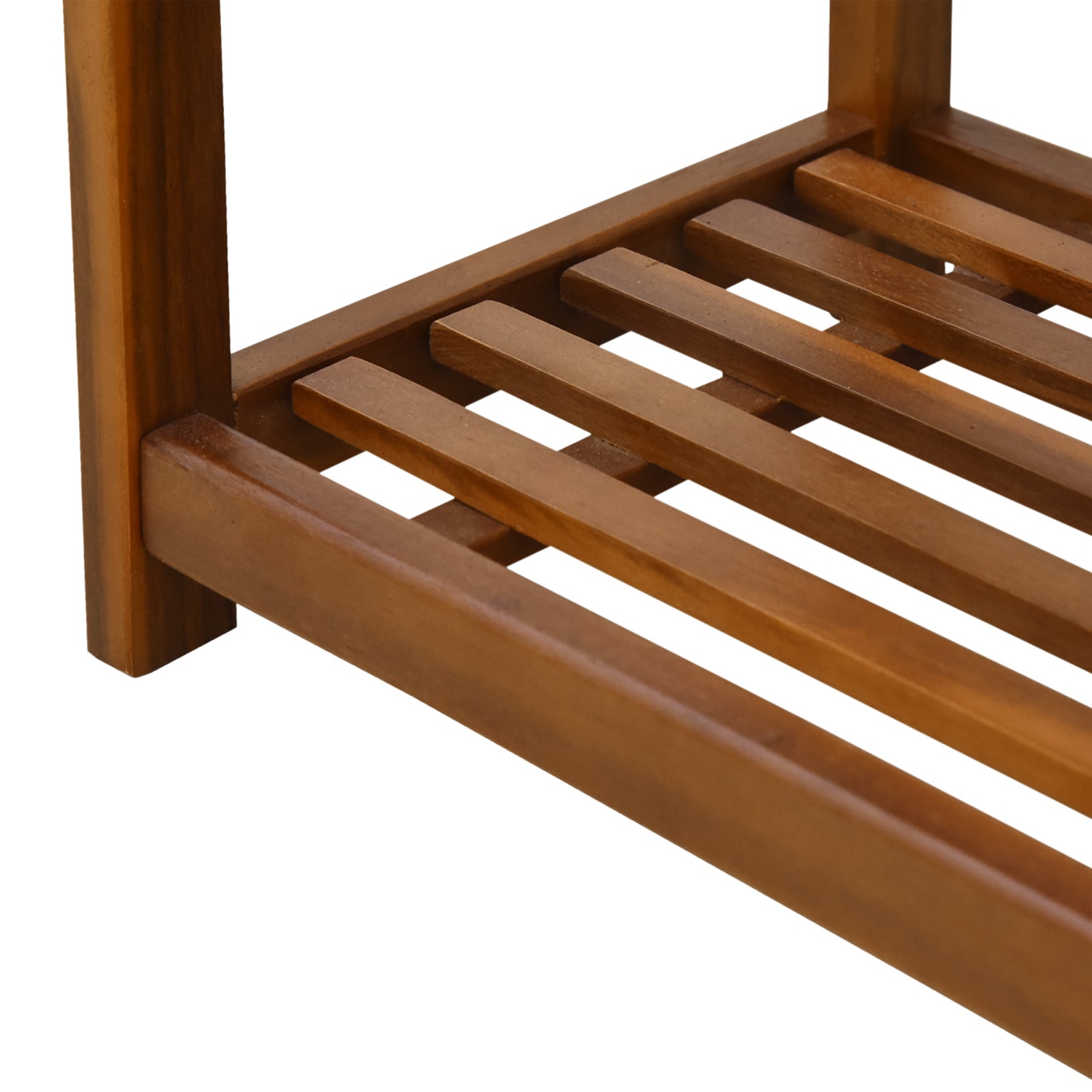 3-tier Shoe Rack Acacia Wood Shoe Storage Shelf Bedroom