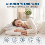 Lavio Ergonomic Pillow Cervical Neck Memory Foam Orthopedic Shoulder Pain Relief