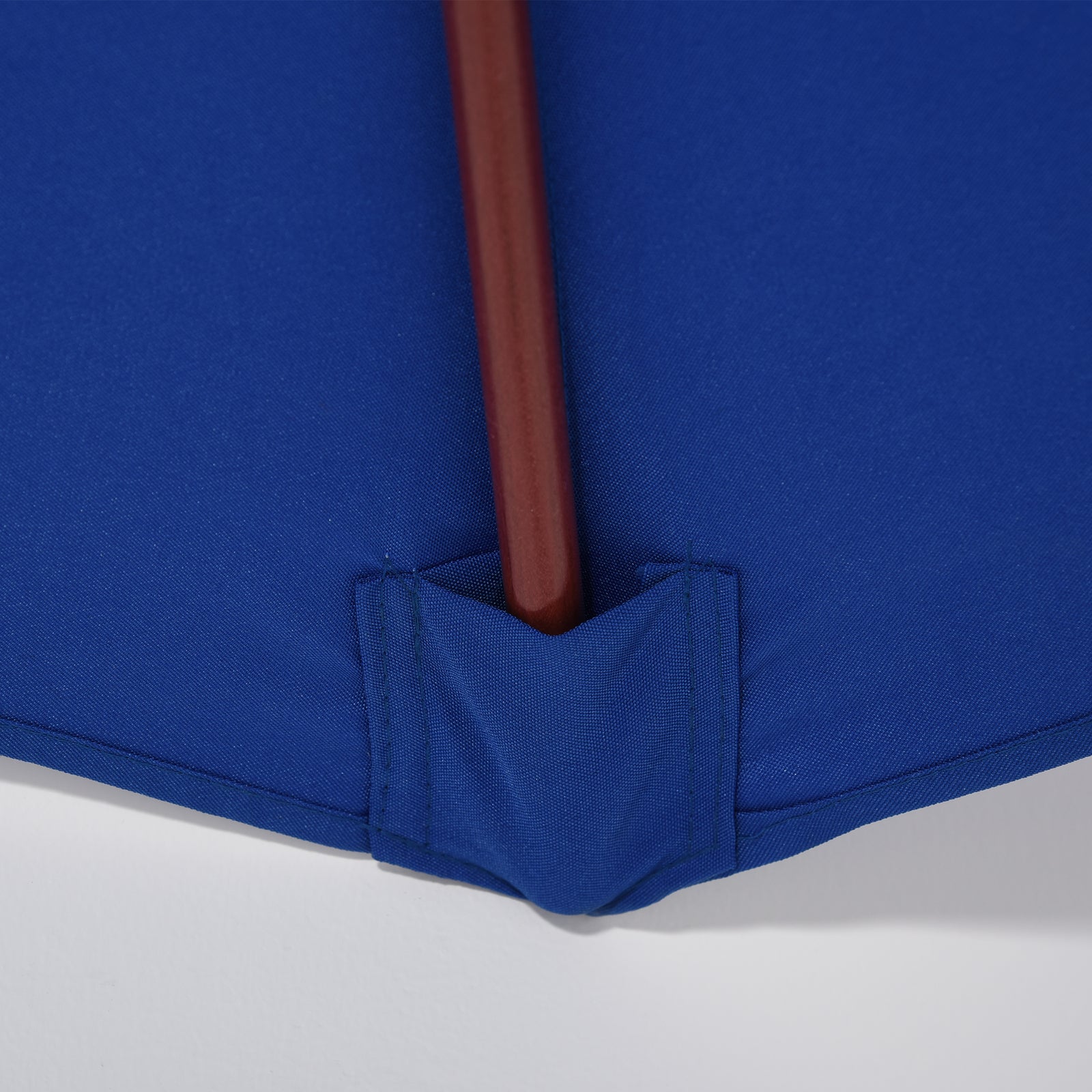 2.5m Wooden Garden Parasol Sun Shade | Blue
