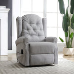 Crawley Electric Riser Recliner With Massage And Heat | Grey