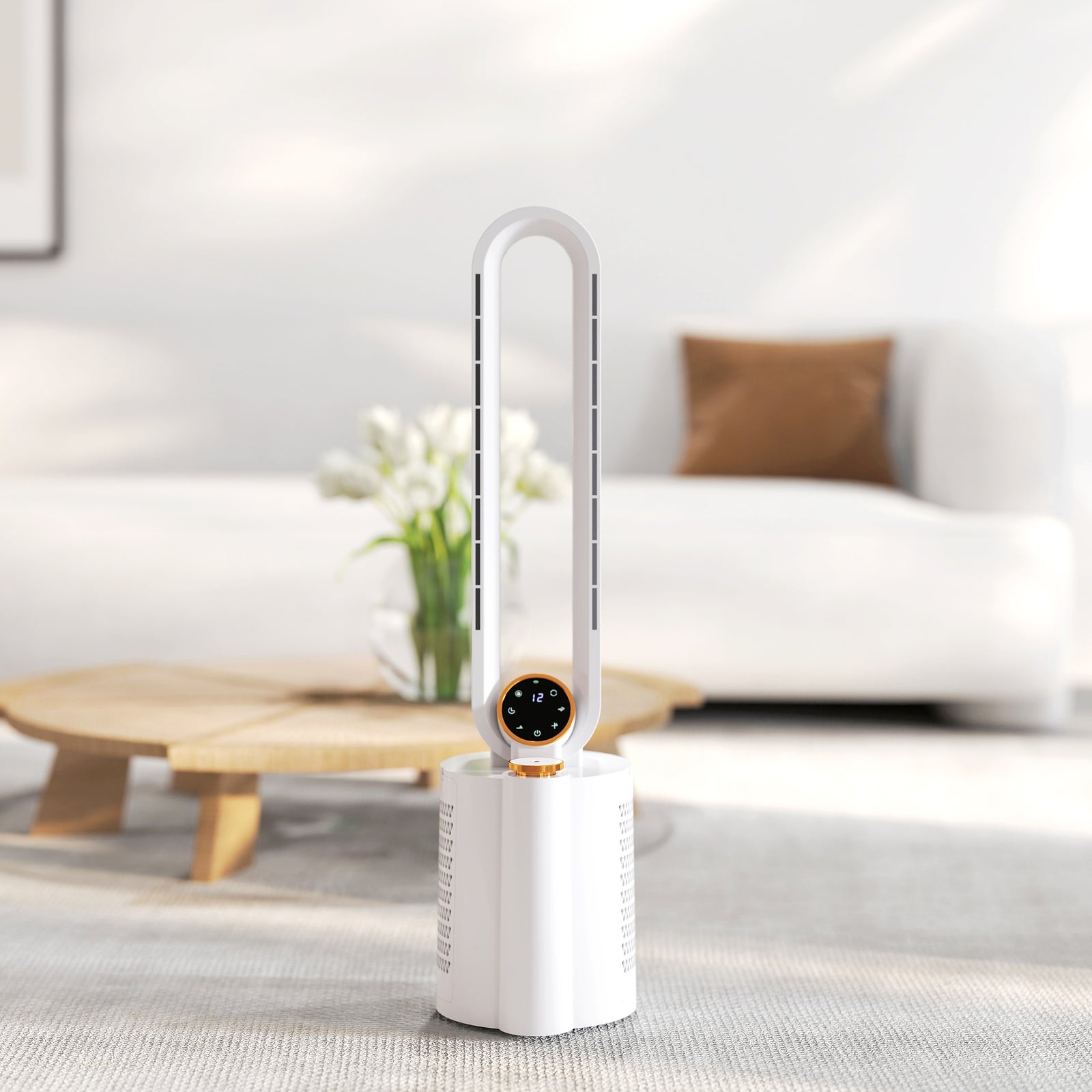 Bladeless Tower Fan With Uv Sterilisation & Humidifier