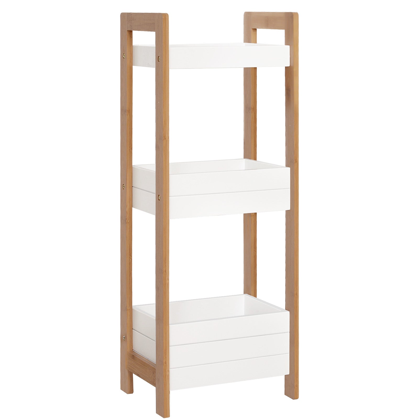 3-tier Bathroom Rack Organizer Storage Shelf Bamboo