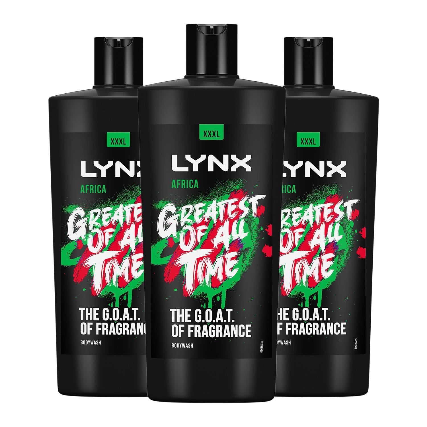 G.o.a.t Shower Gel Up To 12h Refreshing Fragrance Xxxl Africa 700ml, 3 Pack
