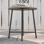 Rattan Bistro Set, Small Balcony Furniture With Cushion | Light Grey