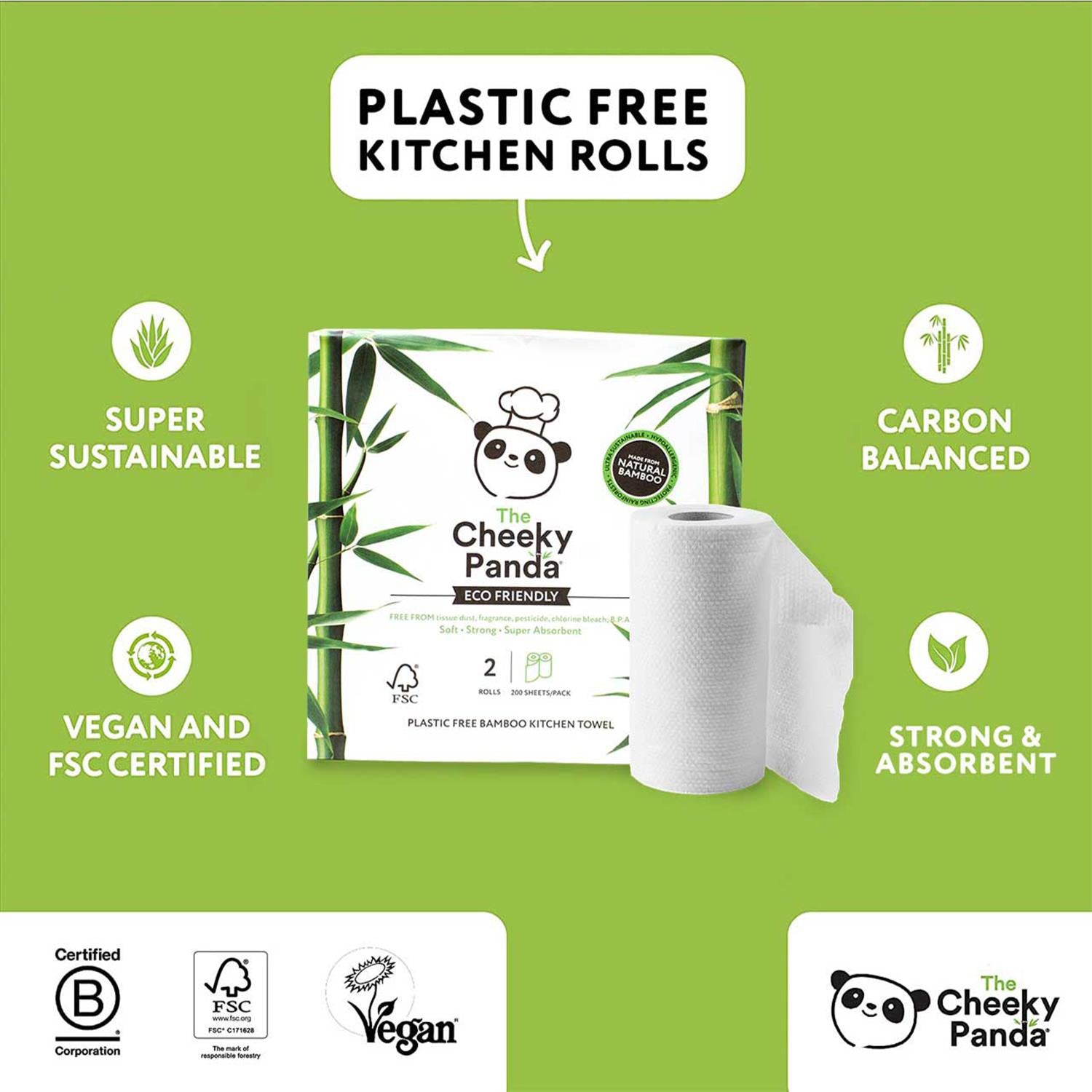Classic Toilet Tissue From 100% Natural Bamboo, 45 Rolls(9rollsx5pack)