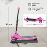 AIYAPLAY Electric Scooter For Kids, 3 Wheel Foldable Kids Scooter