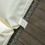 Set Of 2 Sun Lounger Cushions, Replacement Cushions | Cream