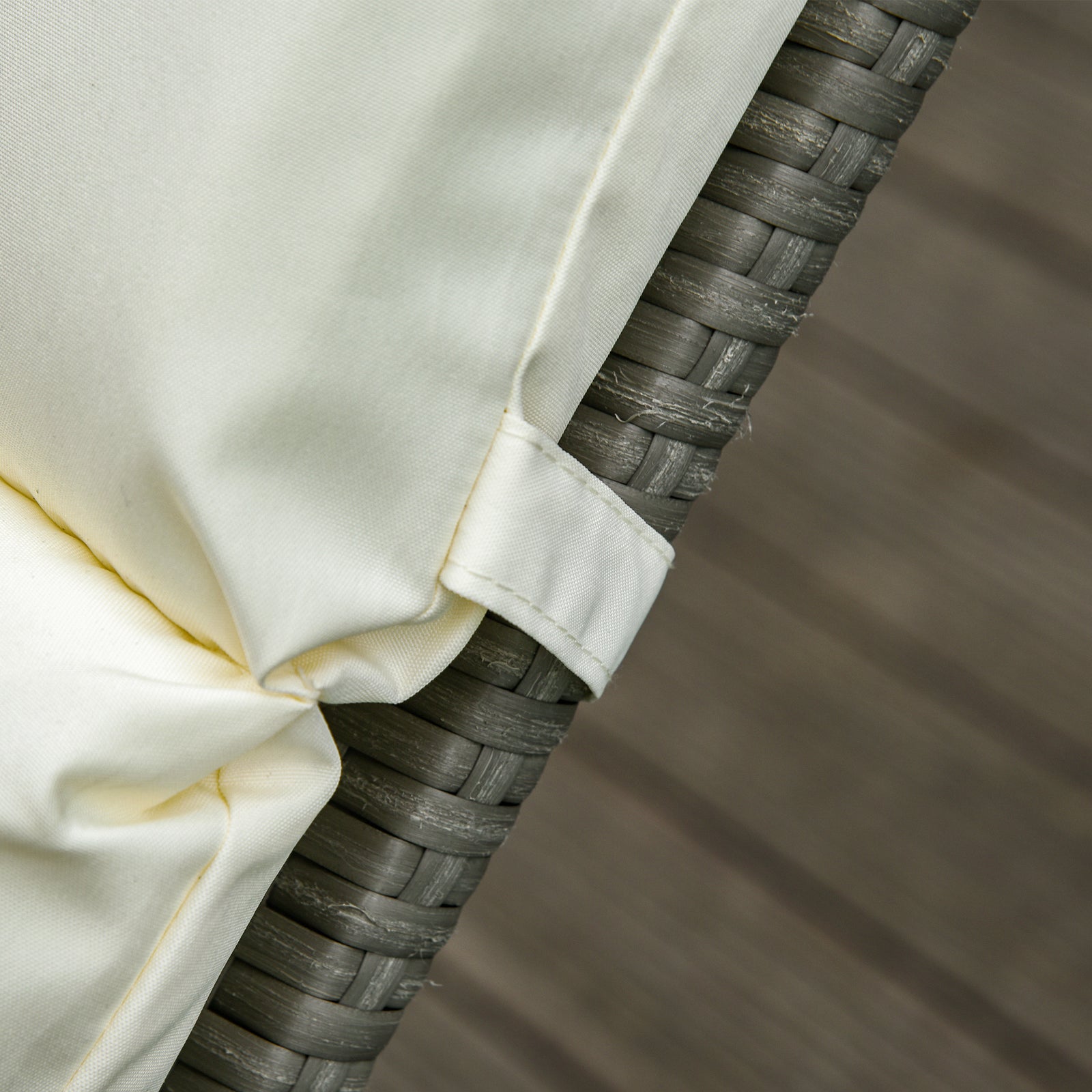 Set Of 2 Sun Lounger Cushions, Replacement Cushions | Cream