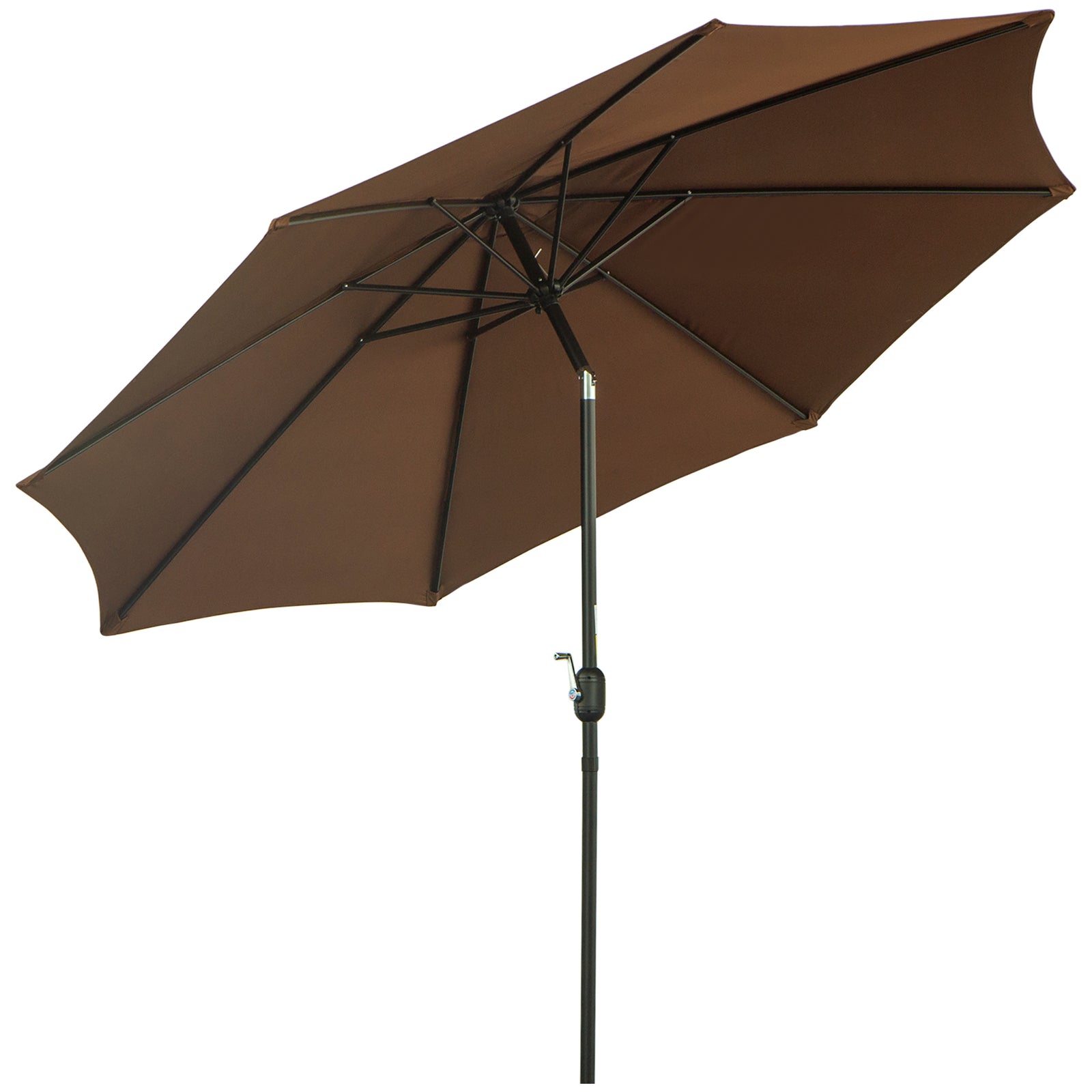 3m Patio Umbrella With Tilt And Crank | Coffee