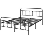Single/double/king Metal Platform Bed Frame Underbed Storage | Double | Black