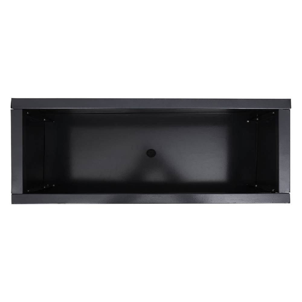 Rectangular Galvanised Steel Planter Box, Black Powder-coated Outdoor/indoor Flower & Herb Planter