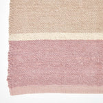 Cotton Chenille Striped Rug | 65 x 45cm | Blue & Grey