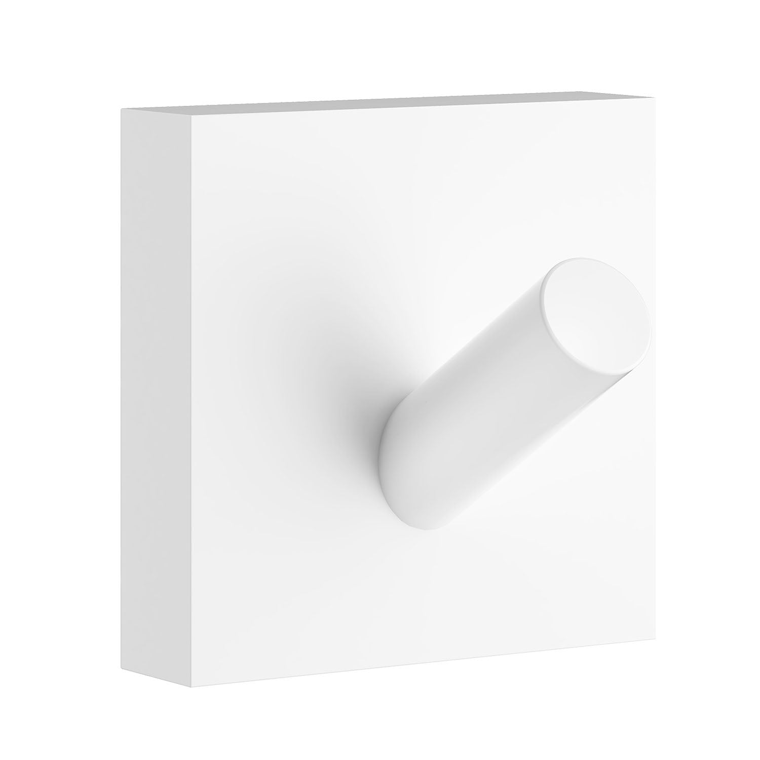Towel Hooks Wall Mounted Storage Non-rust Brass Core | Single | White