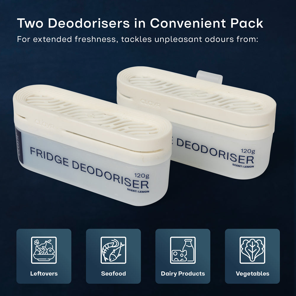 Clayr Natural Fridge Deodoriser 2 Pack 120g Odour Absorber