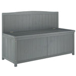 Wood Storage Bench For Patio, Outdoor Garden Seating