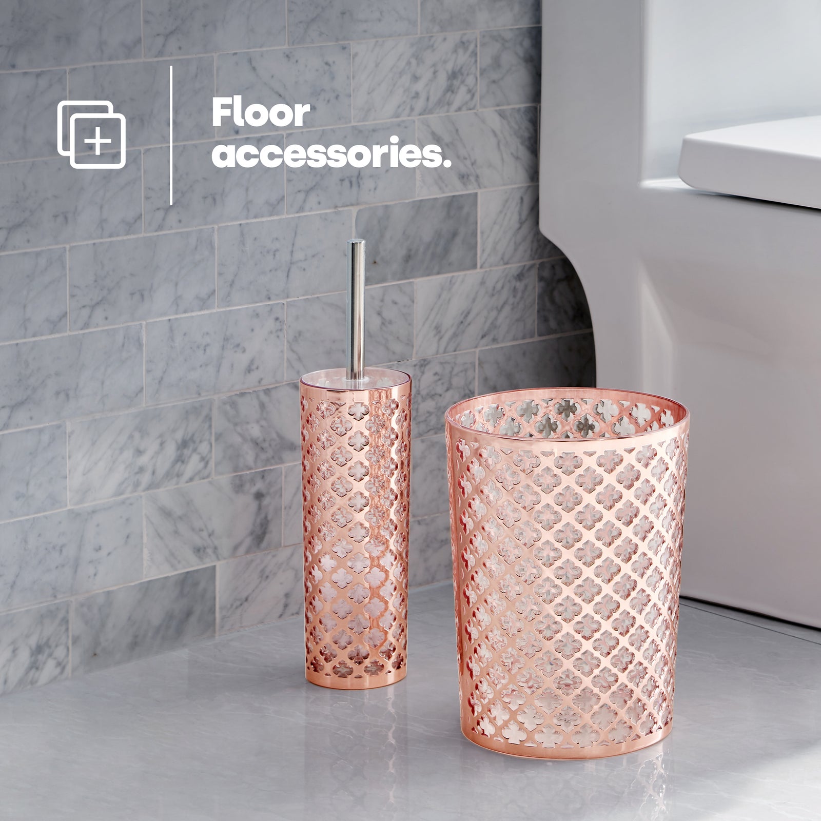 Bathroom Set - Rose Gold