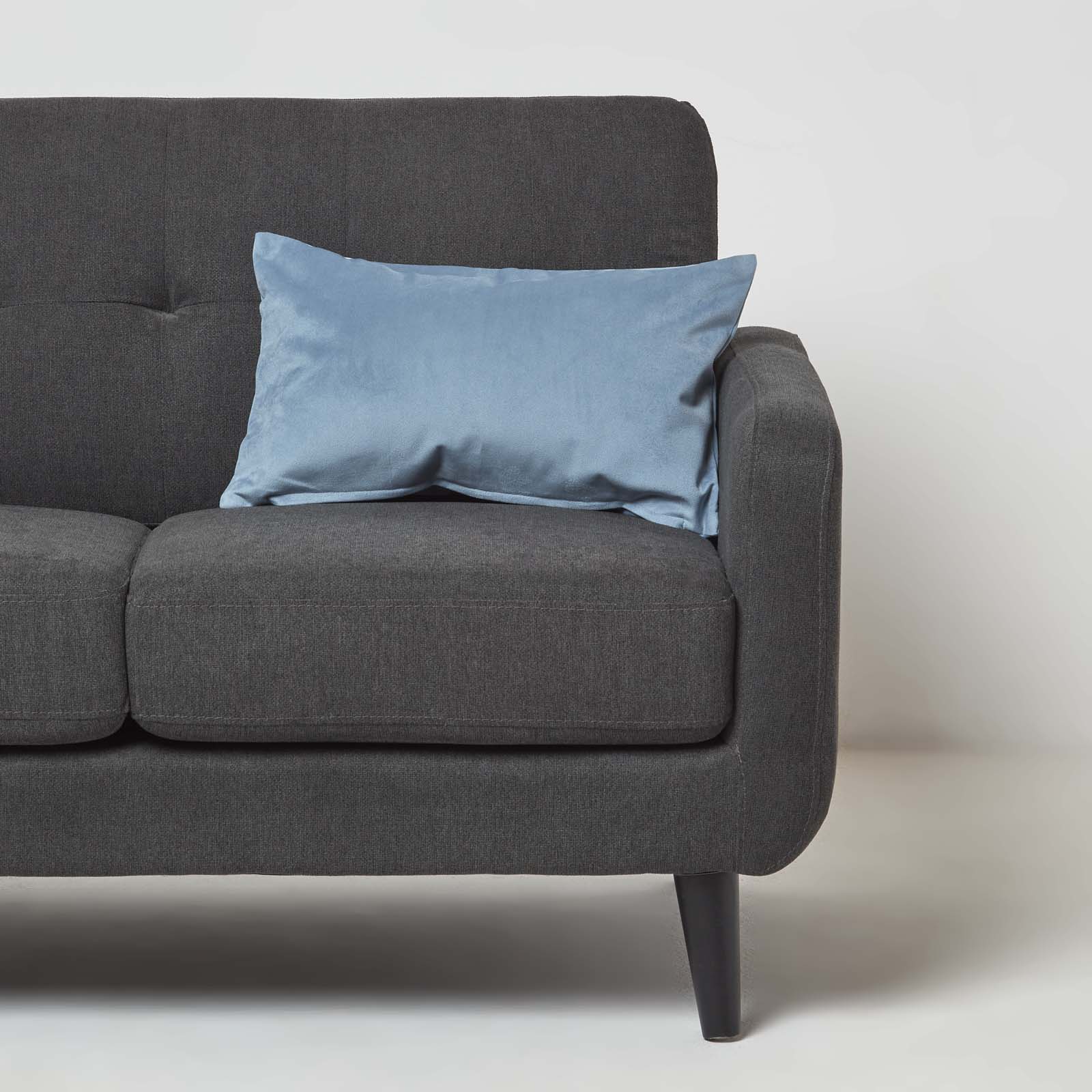 Velvet Cushion With Microfibre Insert | 30cm x 50cm | Blue