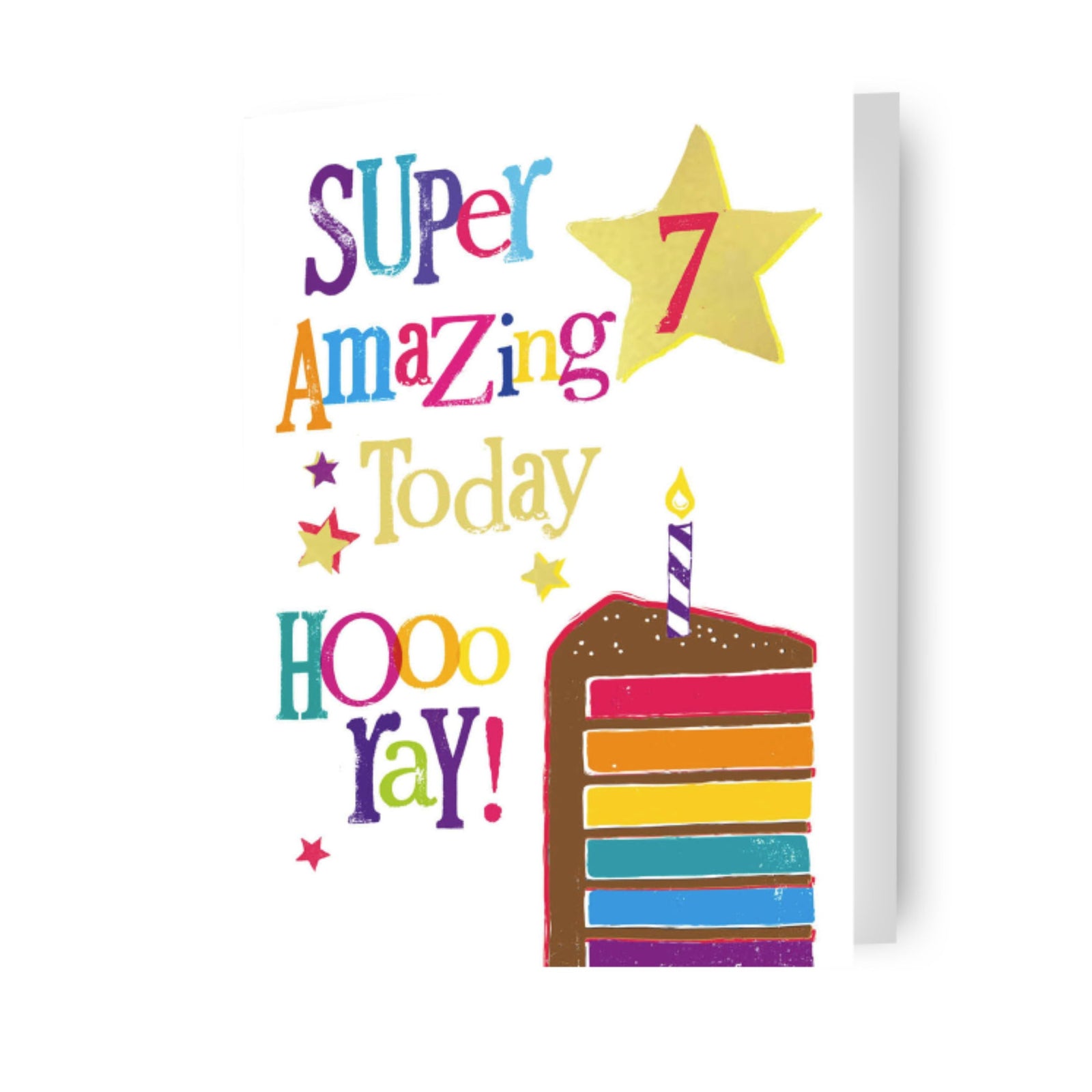 Age 7 Birthday Card Official Product