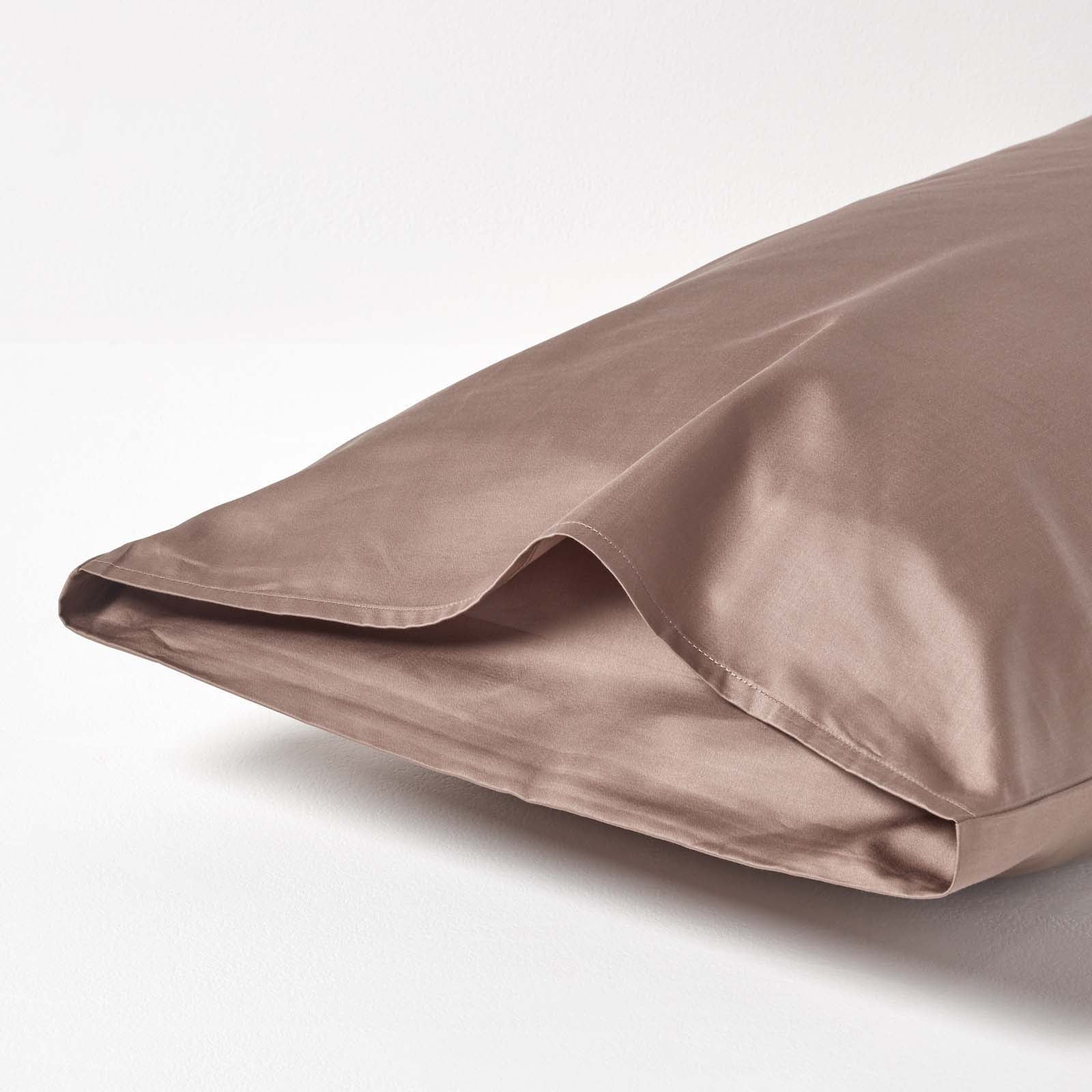 Organic Cotton Housewife Pillowcase 400 Tc | 48 x 74cm | Brown