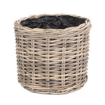 Wicker Shallow Antique Wash Lined Garden Trugs | Set of 3