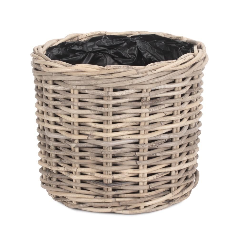 Wicker Shallow Antique Wash Lined Garden Trugs | Set of 3