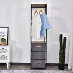 Storage Coat Rack Hallway Organiser Shelves Hanger 3 Drawer