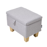 Breeins Linen Fabric Storage Ottoman