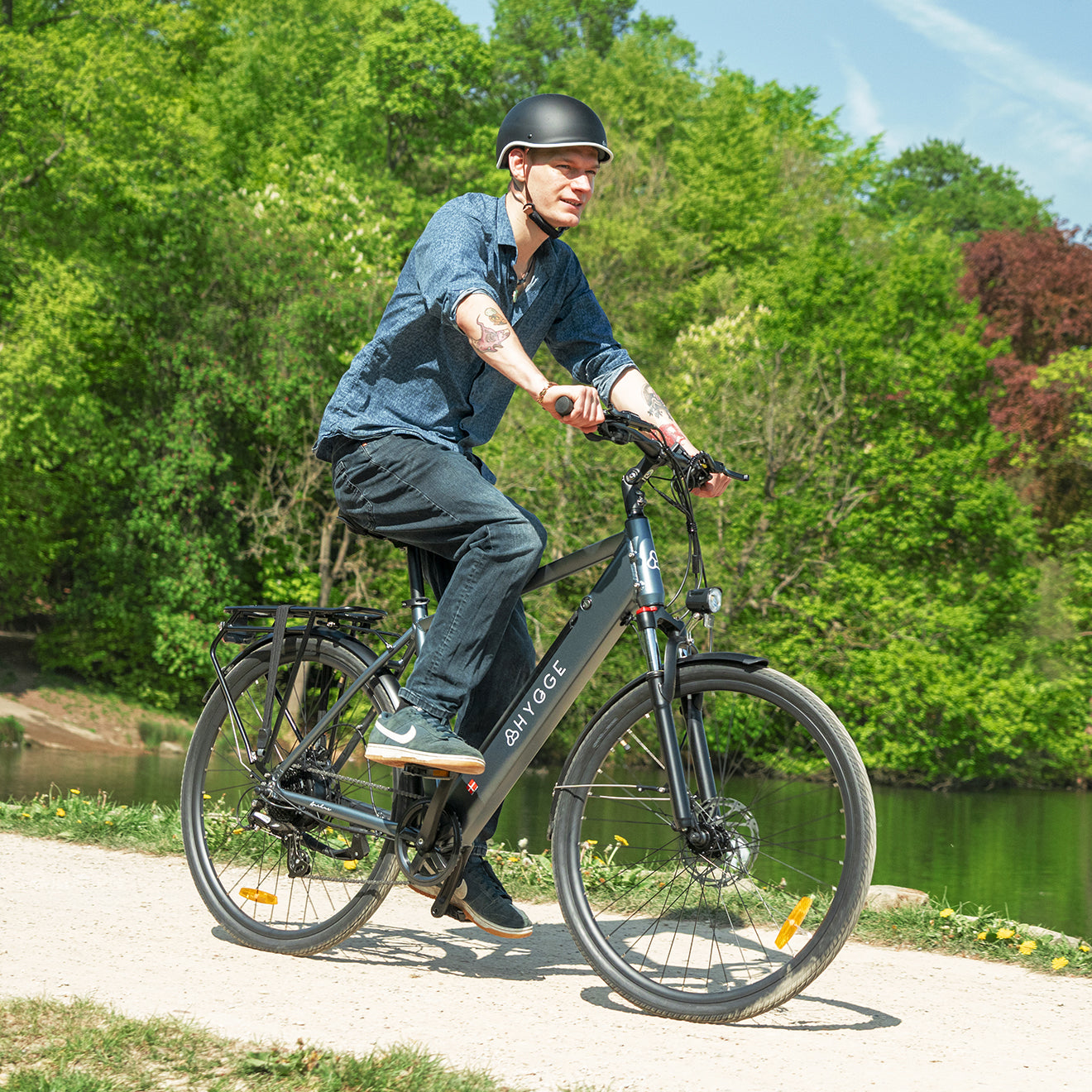 Aarhus 2025 - Urban E-Bike with 48V 14Ah Battery - Graphite Grey