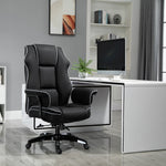 Pu Leather Reclining Office Chair | Black