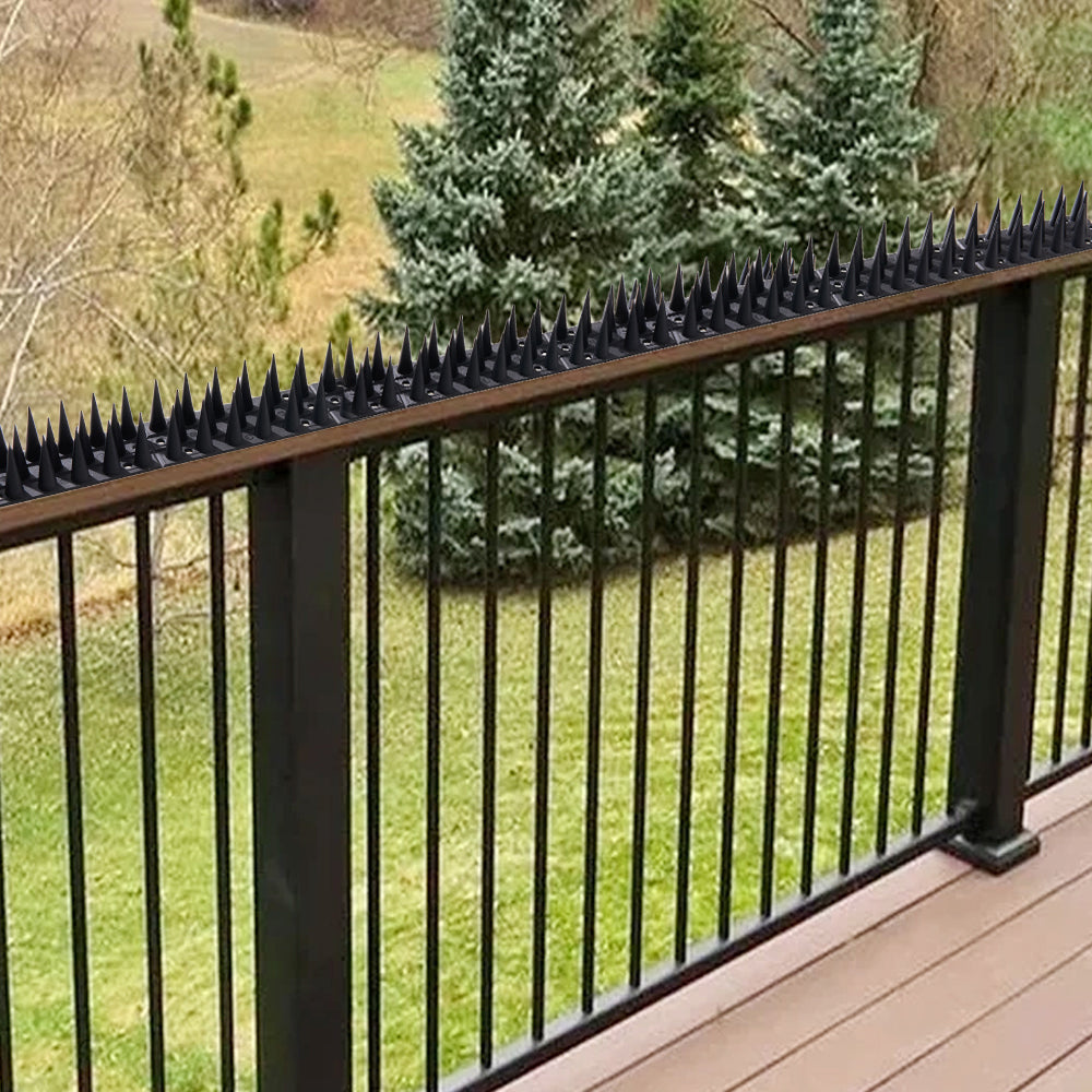 12 Pack Black/brown Bird Spikes | One Size | Black