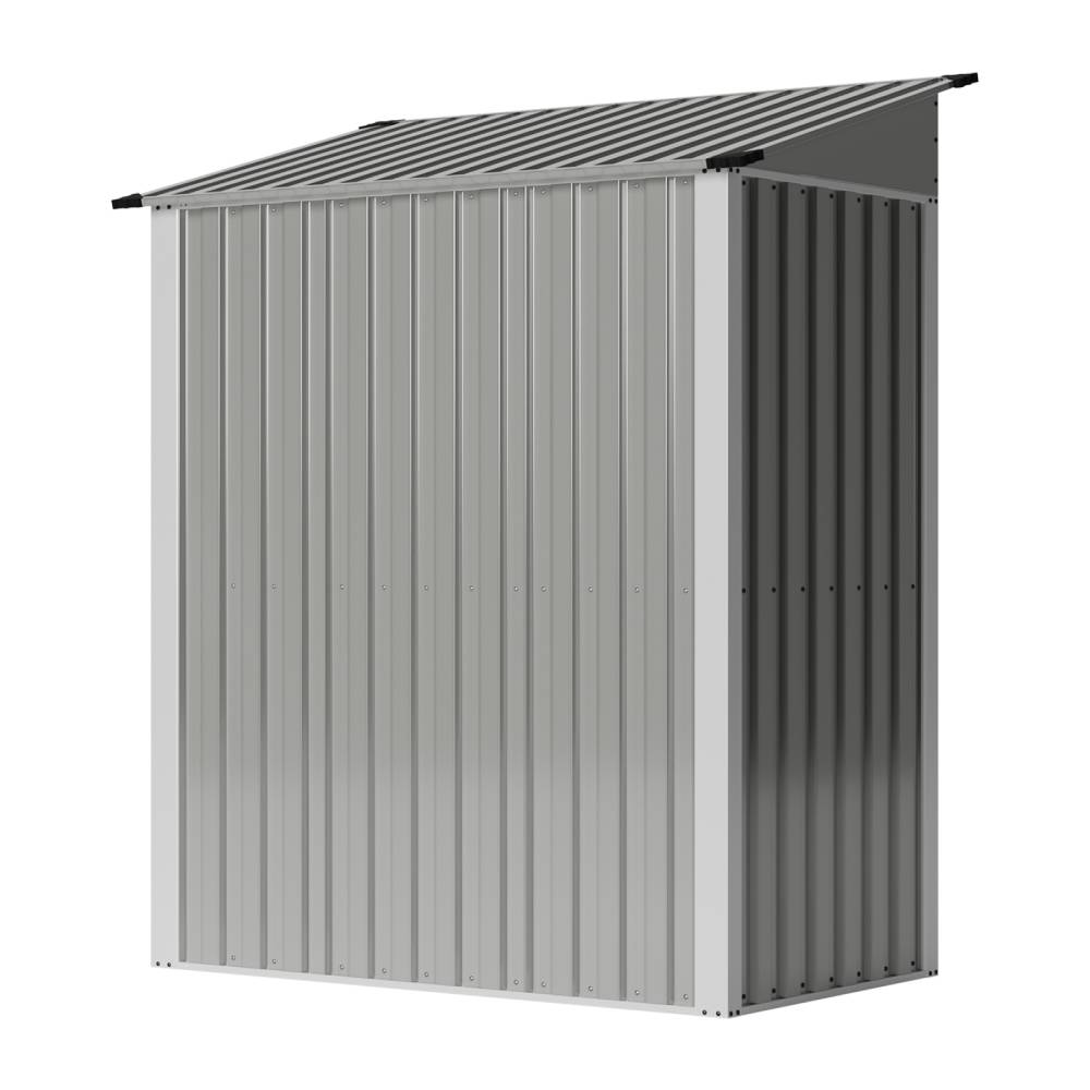 5 X 3ft Metal Garden Storage Shed With Lockable Door | Light Grey