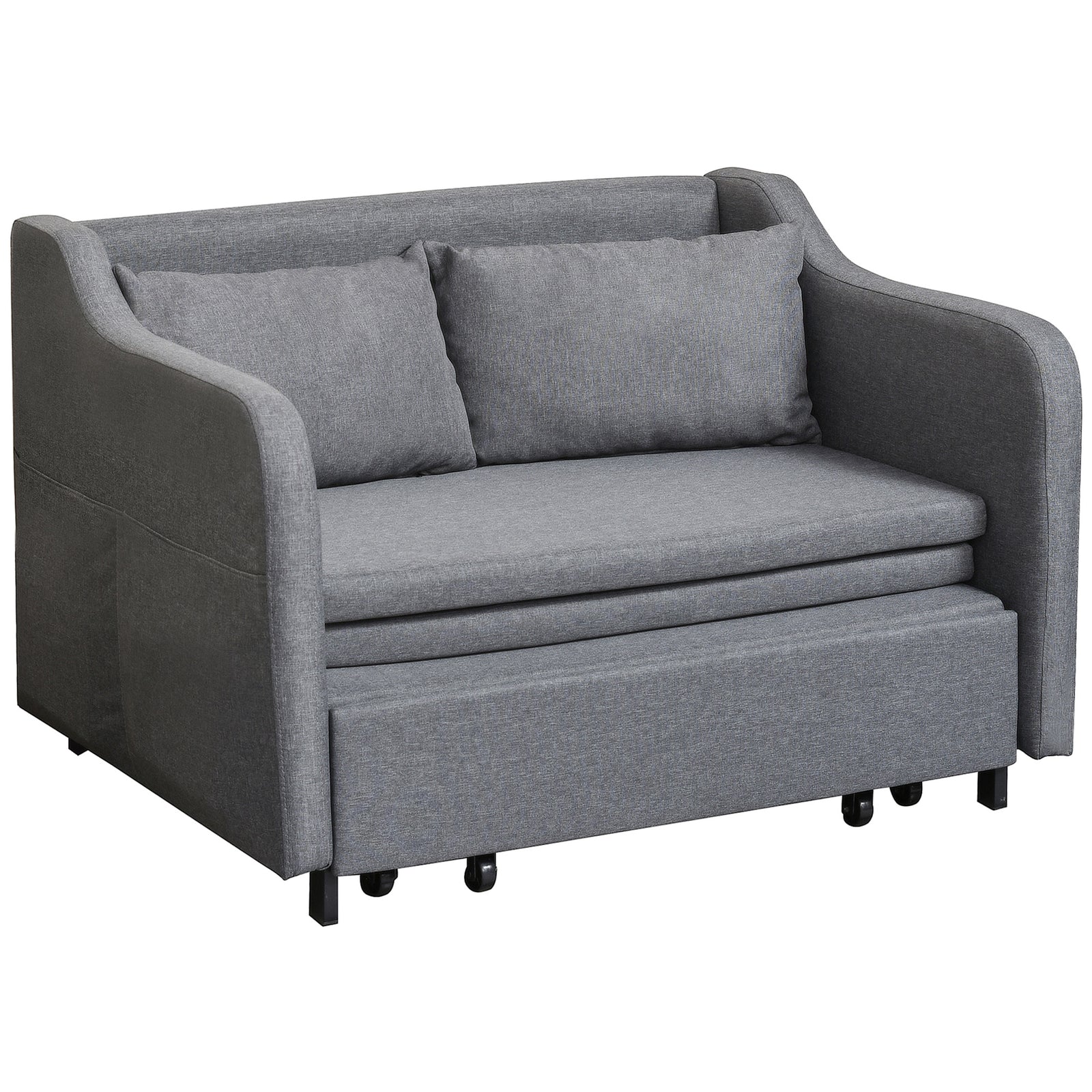Pull Out Sofa Bed Fabric 2 Seater Sofa Couch For Living Room