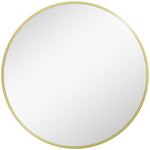 60x60/70x70cm Round Bathroom Mirror Modern Wall Mirror | Medium | Gold
