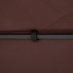 3x3m Gazebo Top Cover Double Tier Canopy Replacement | Coffee