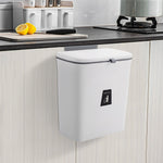 Kitchen Compost Bin Hanging Trash Can | White